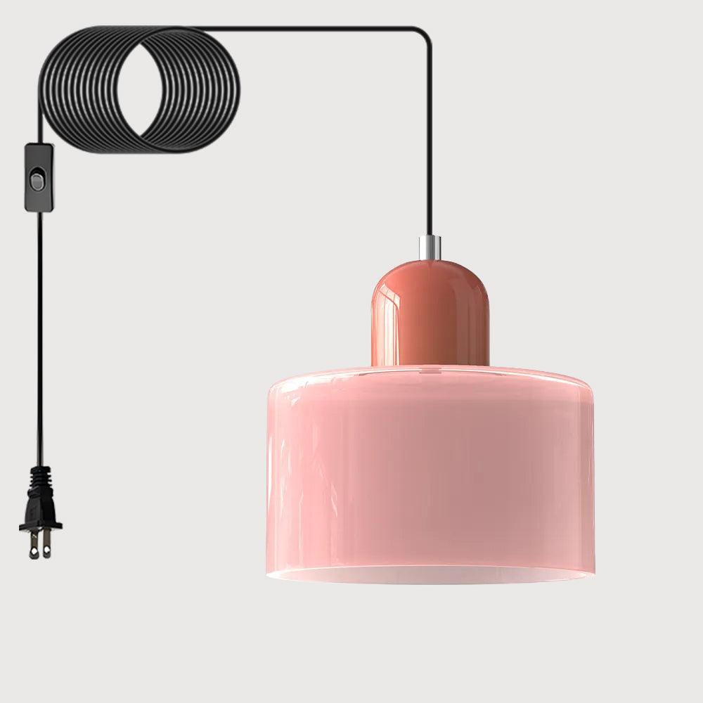 Cream Style Round Glass Light Fitting Pendant