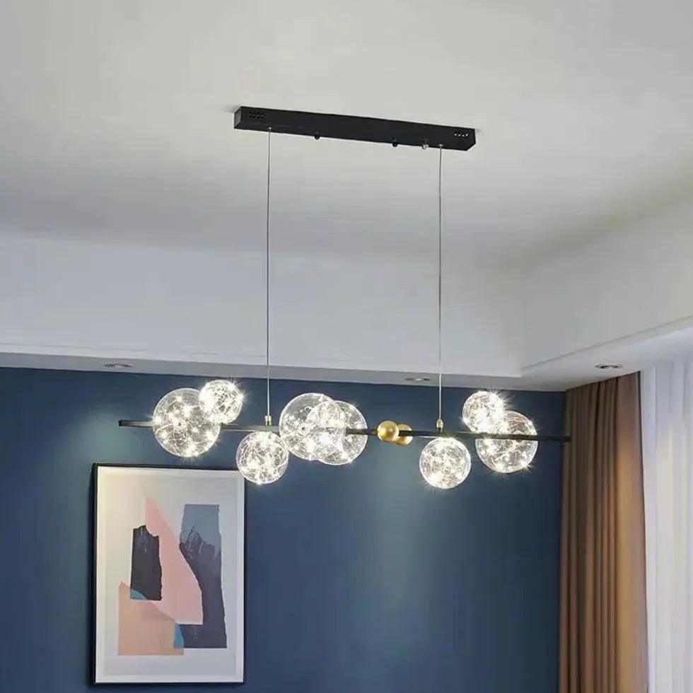 Glass Globe Pendant Lighting for Modern Bedroom