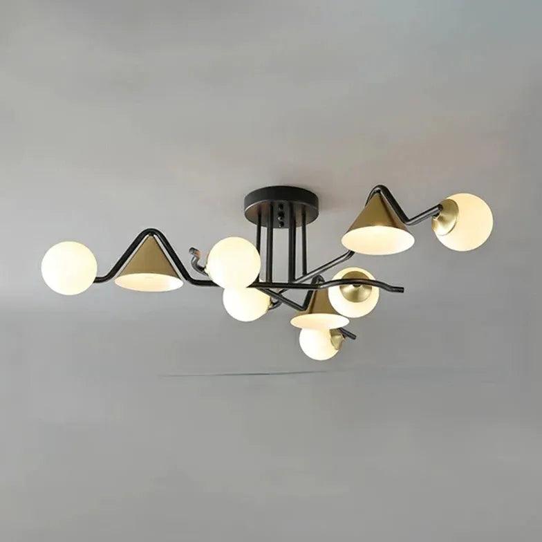 Nordic Glass Hanging Ceiling Lights for Living Room