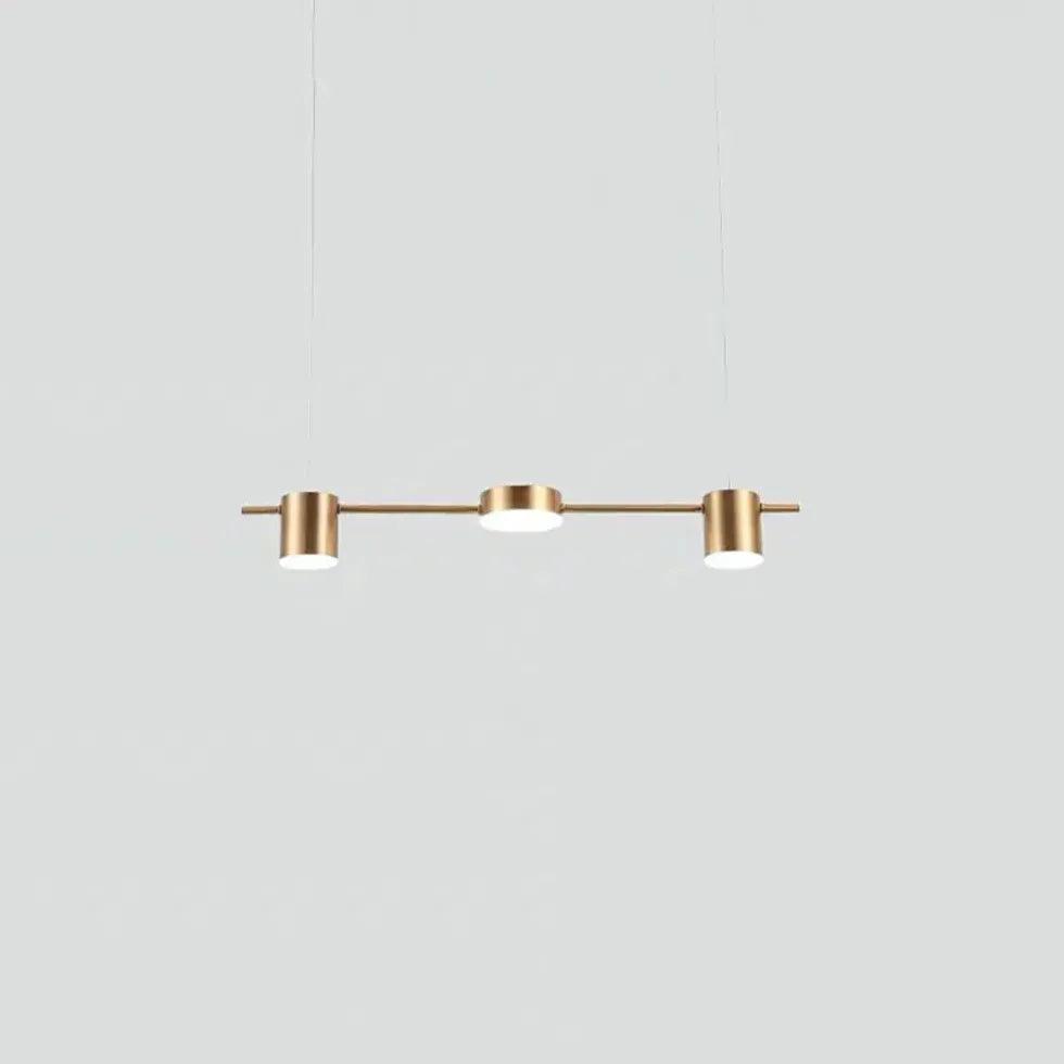 Modern Black Linear Pendant Light For Dining Table