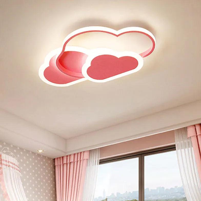 White Modern Cloud Ceiling Light For Kids Room