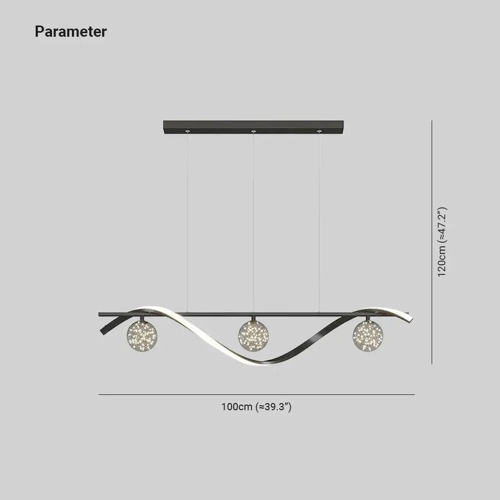 Multi-Light Curved Modern Pendant Light - Clowas