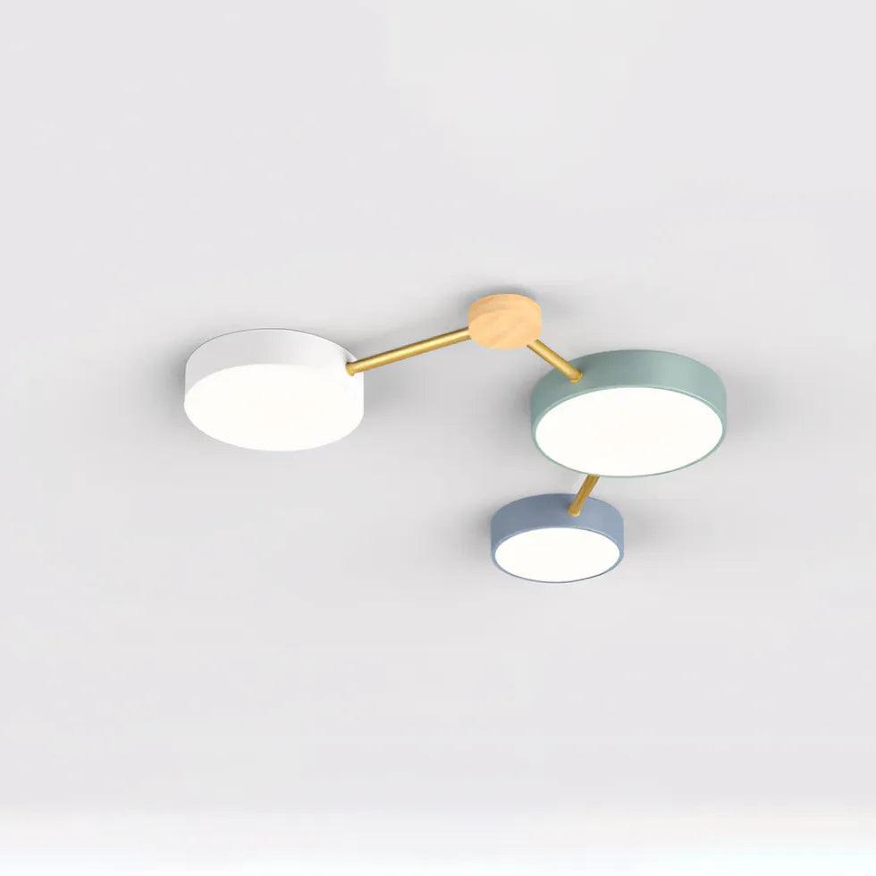 Macaron Round Bedroom Modern Ceiling Light