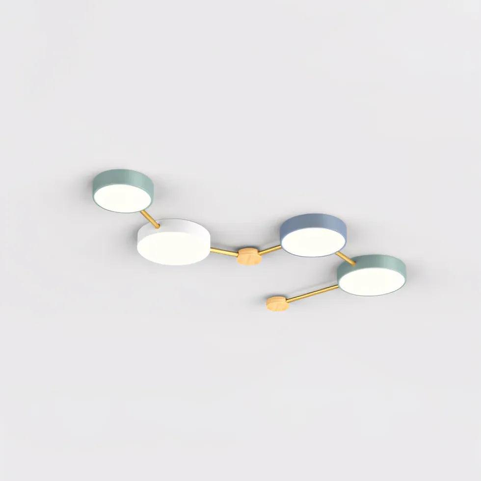 Macaron Round Bedroom Modern Ceiling Light