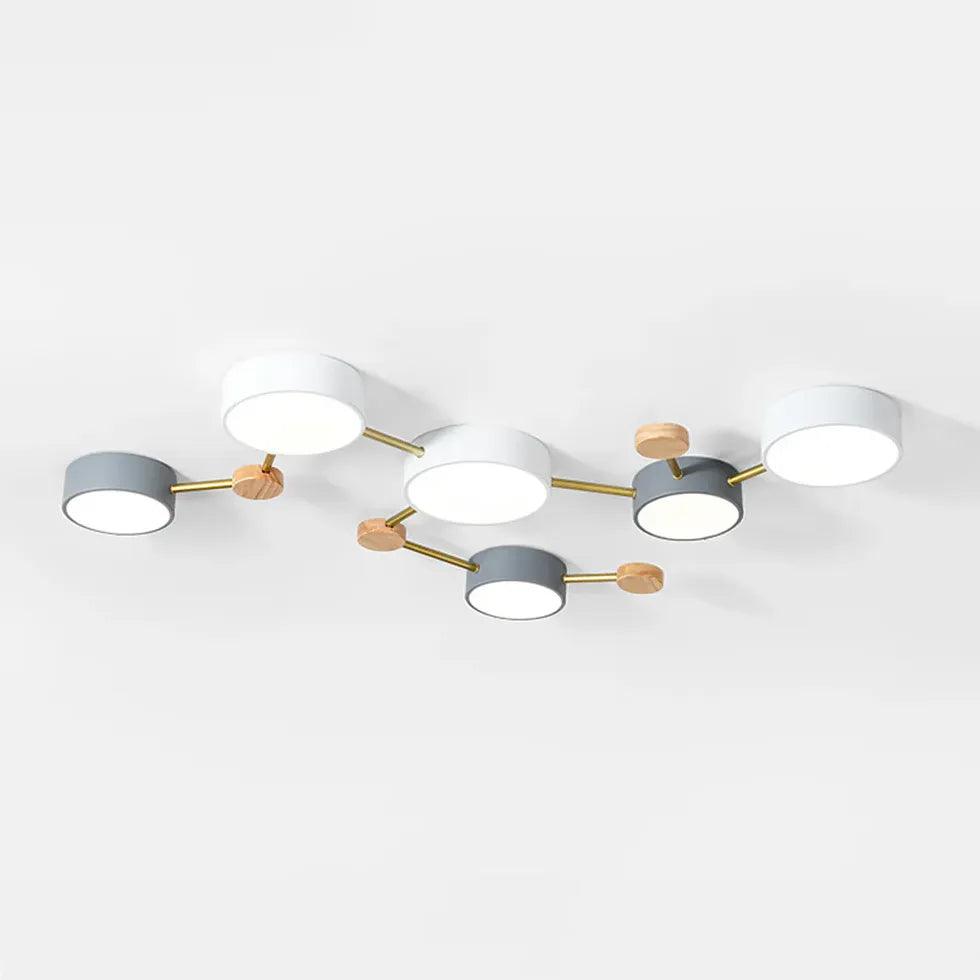 Macaron Round Bedroom Modern Ceiling Light