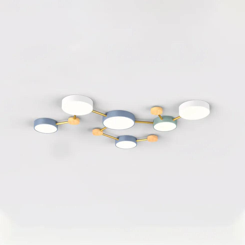 Macaron Round Bedroom Modern Ceiling Light