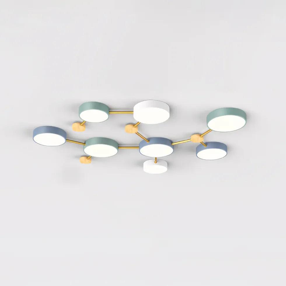 Macaron Round Bedroom Modern Ceiling Light