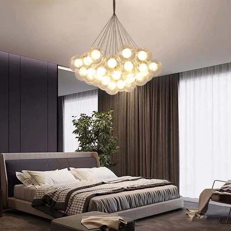 Glass Ball Cluster Pendant Light with Nordic Design