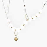 Vintage Cream Metal Lighting Pendants in Brass