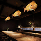 Fish Grid Kitchen Rattan Pendant Light