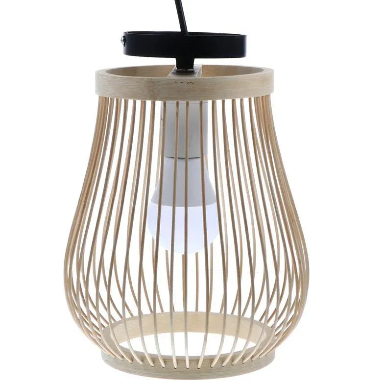 Oval Weaving Kitchen Wooden Pendant Light