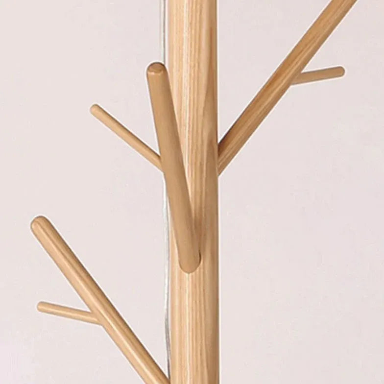 Wooden Hat Rack Tripod Floor Lamp