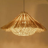 Umbrella Cover Kitchen Rattan Pendant Light