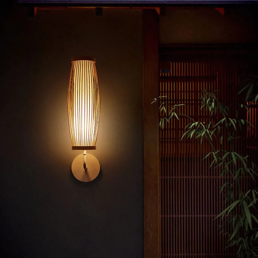 Bamboo Wall Light Led Bedroom