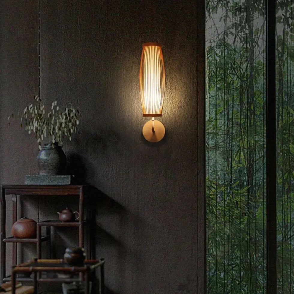 Bamboo Wall Light Led Bedroom