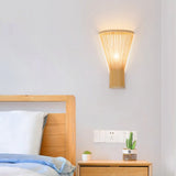 Vertical Slender Rattan Decorative Wall Lamp