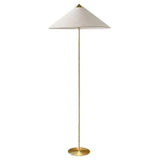 Cone Rattan White Floor Lamp