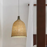 Bell Shape Bamboo Rattan Pendant Light