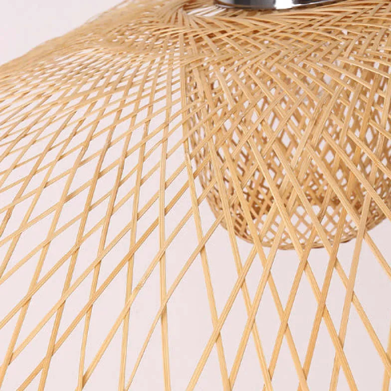 Tone Wave Rattan Vintage Pendant Light