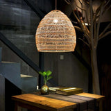 Bamboo Weaving Kitchen Rattan Pendant Light