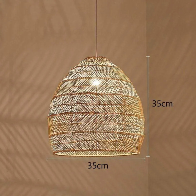 Bamboo Weaving Kitchen Rattan Pendant Light