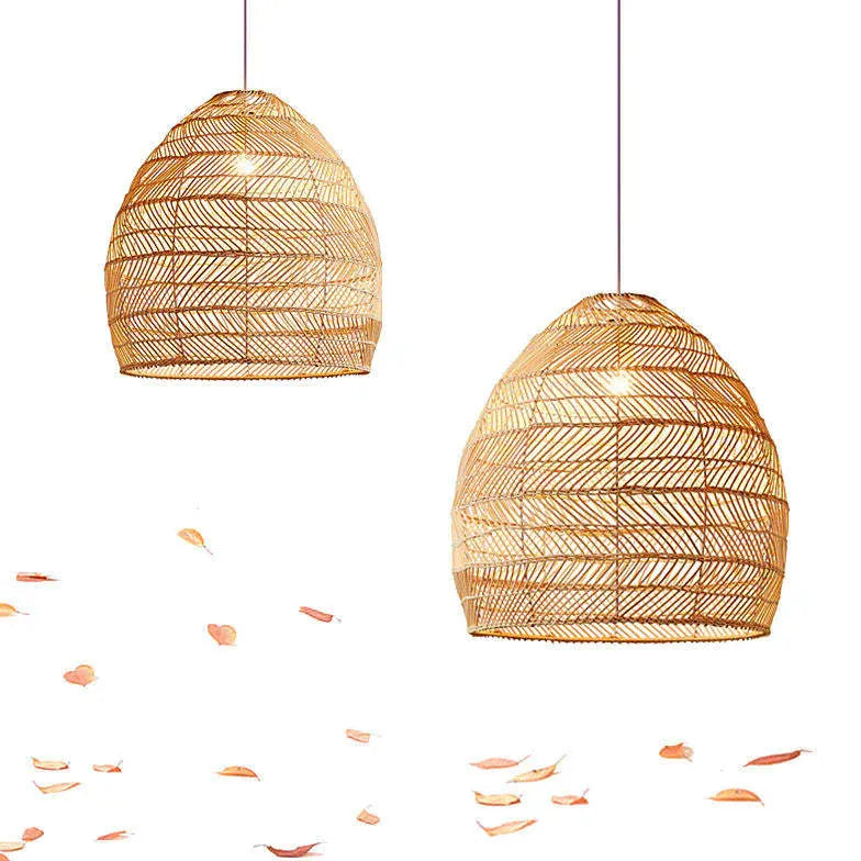 Bamboo Weaving Kitchen Rattan Pendant Light