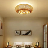 Close Weaving Floor Lamp Flush Ceiling Lights