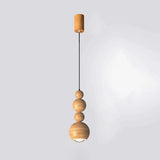 Wooden Balls Bedroom Vintage Pendant Light