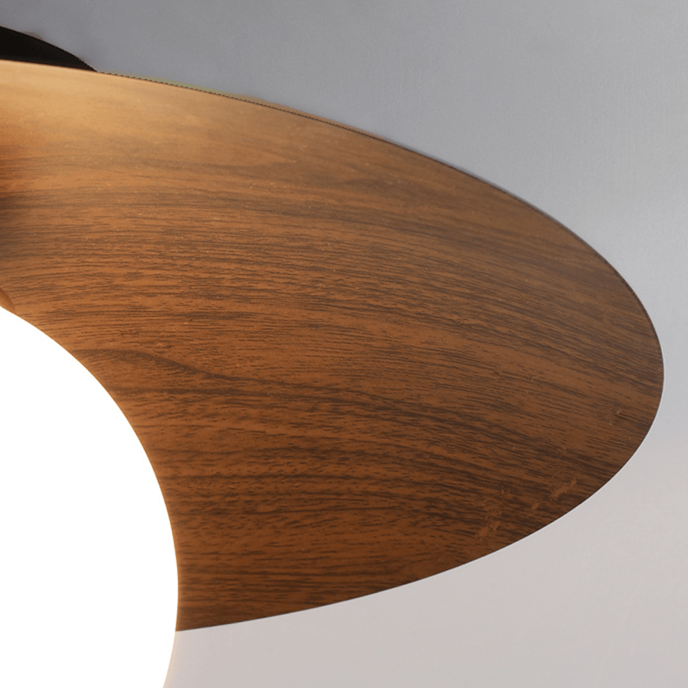 Minimalist Corridor Dark Wood Ceiling Light