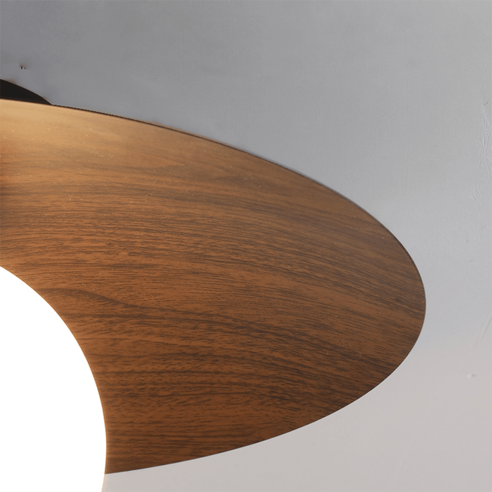Minimalist Corridor Dark Wood Ceiling Light