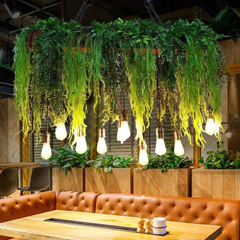 Green plants kitchen pendant light