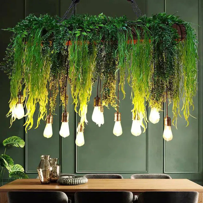 Green plants kitchen pendant light