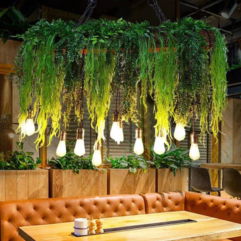 Green plants kitchen pendant light