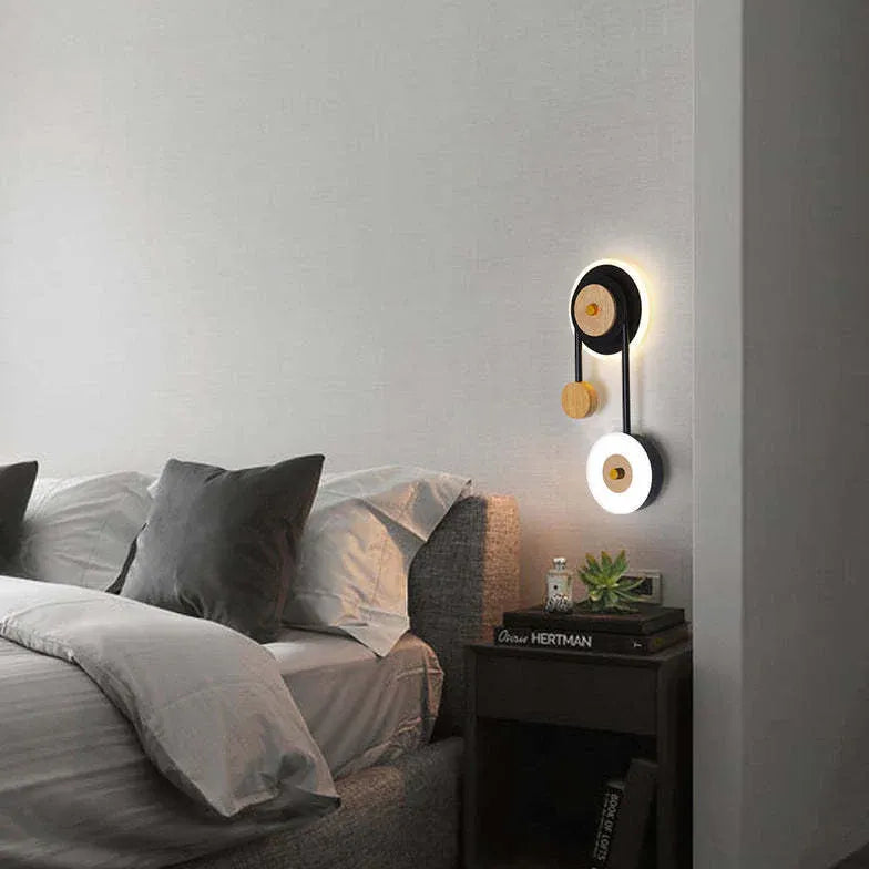 Geometry Modern Black Bedroom Wall Lights