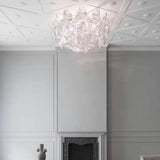 Transparent Leaves Modern Flush Ceiling Lights