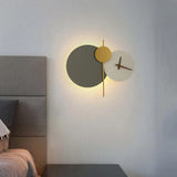 Clock Minimalist Led Modern Wall Lights