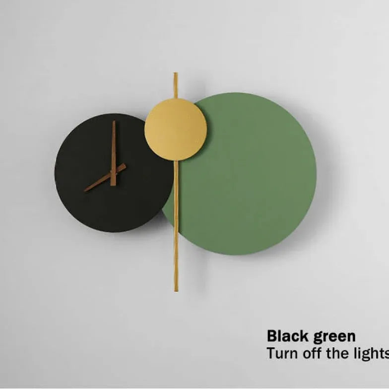 Clock Minimalist Led Modern Wall Lights