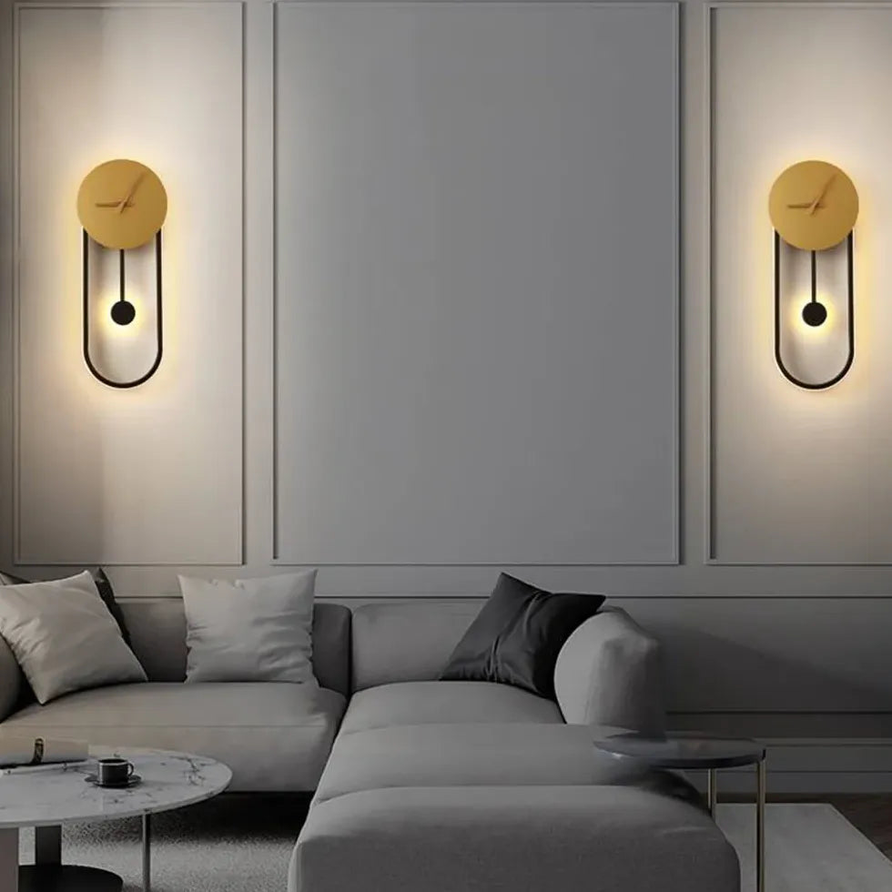 Pendulum Clock Design Modern Wall Lights