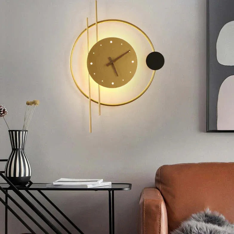 Clock Decoration Art Modern Wall Lights