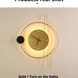 Clock Decoration Art Modern Wall Lights