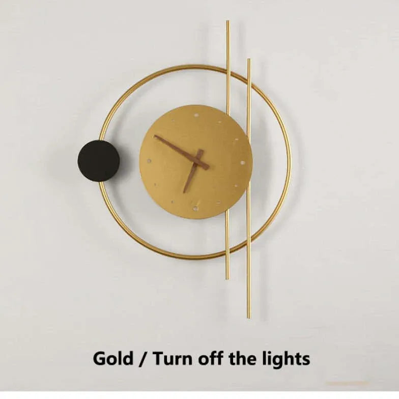 Clock Decoration Art Modern Wall Lights