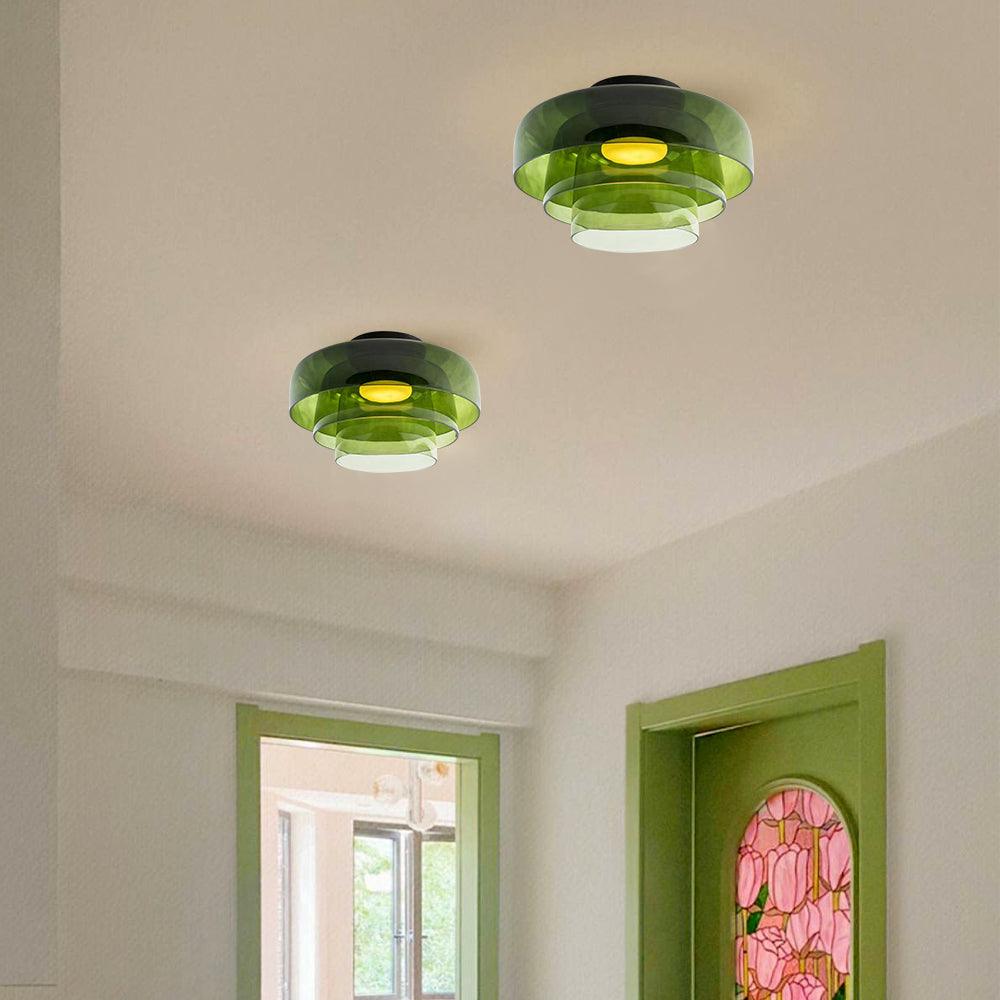 Vintage Glass Ceiling Light Fixtures for corridor