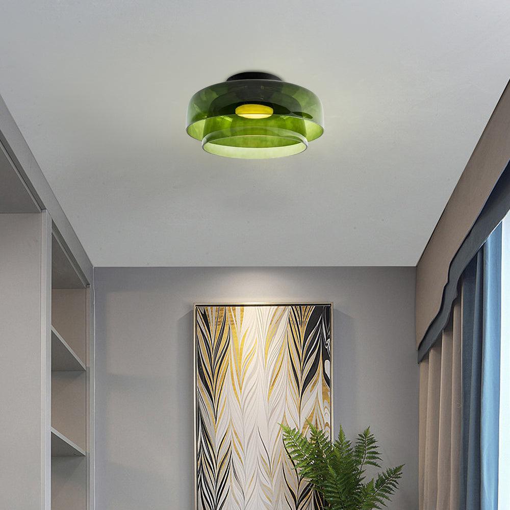 Vintage Glass Ceiling Light Fixtures for corridor