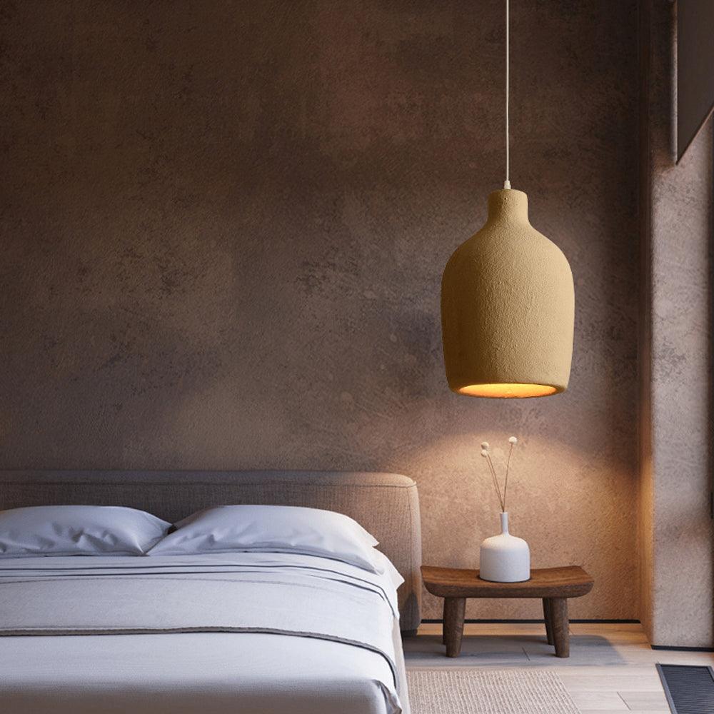 Wabi Sabi Resin Pendant Light for Bedroom