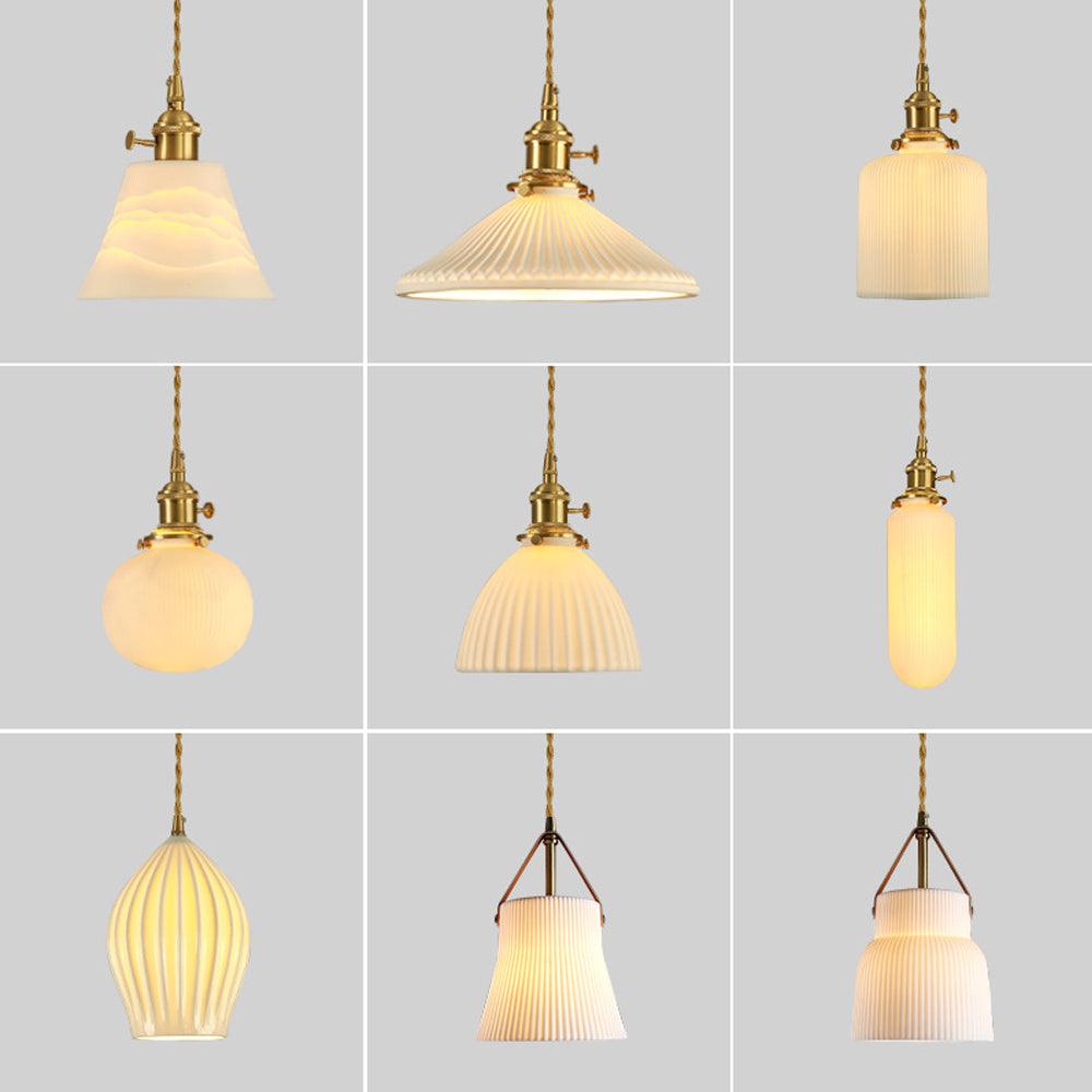 Vintage Brass Pendant Lights for Bedroom