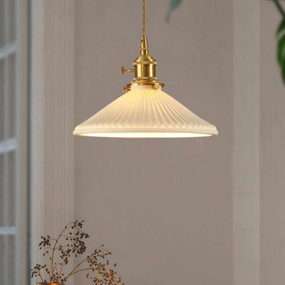 Vintage Brass Pendant Lights for Bedroom