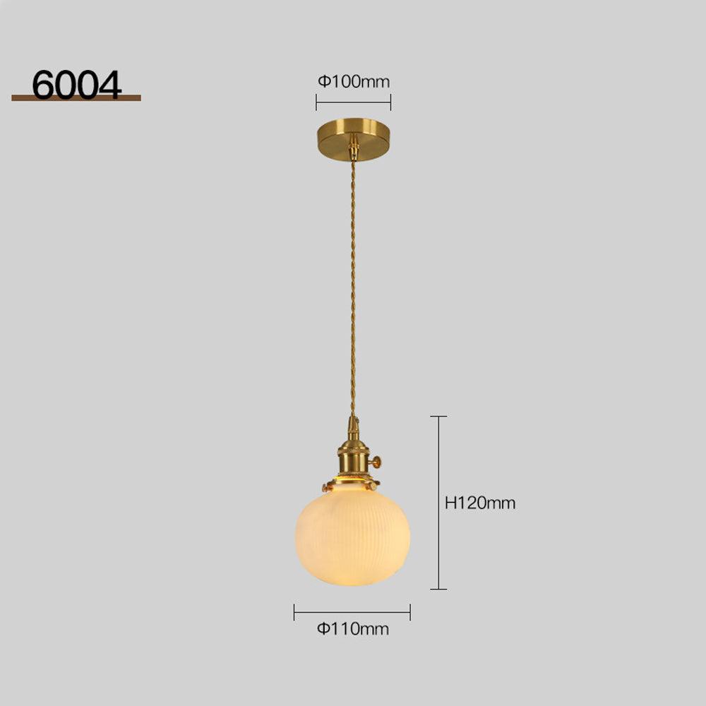 Vintage Brass Pendant Lights for Bedroom