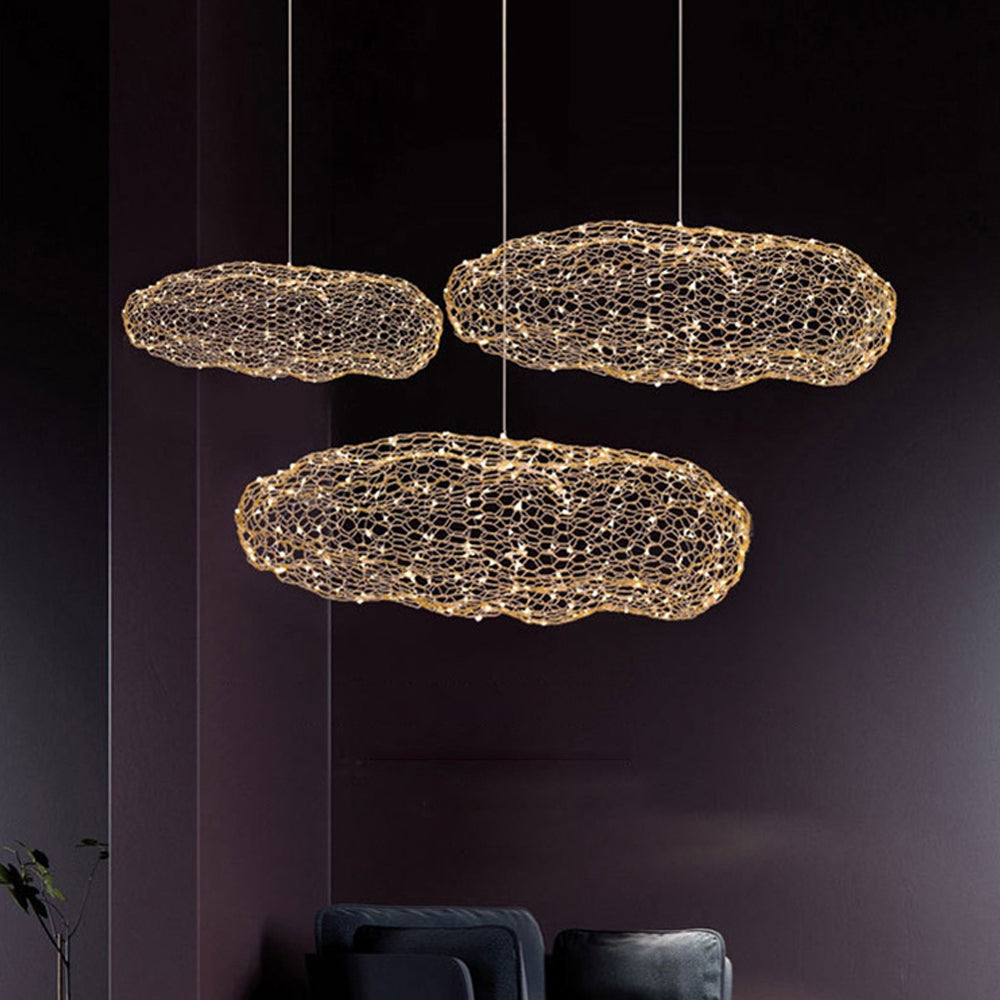 Nordic Metal Mesh Cloud Lamp Pendant Light