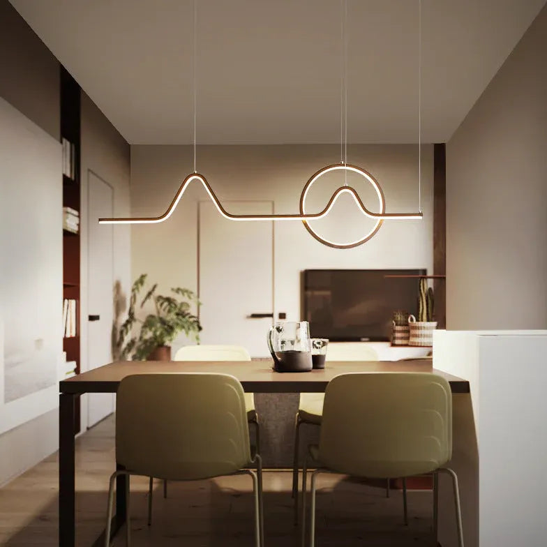 Geometric Linear Kitchen Modern Pendant Light