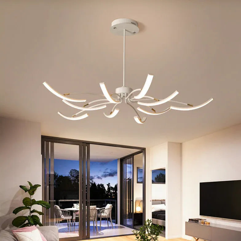 Wave-Shaped Lamp Arm Modern Pendant Light